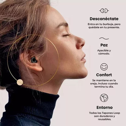 Auriculares Con Cancelación De Ruido Loop Mute Para Dormir