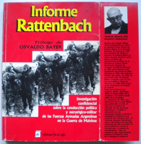 Informe Rattenbach / Ed. Fin De Siglo / Malvinas / O. Bayer