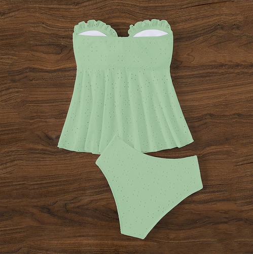 Conjunto De Traje De Baño Sin Tirantes Dividido En Bikini I