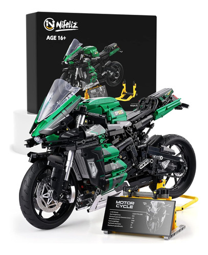 Kit De Construcción Del Modelo De Motocicleta Nifeliz H2,