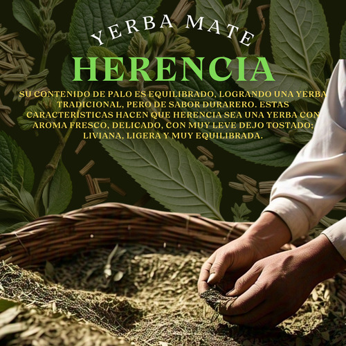 Yerba Mate Herencia Suave Pack X 5 U. No Acidez 500g