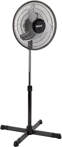 Ventilador Industrial Pedestal Negro 16puLG Mytek Vc-369