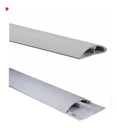 Canaleta Plastica Para Piso 60x13x2000 Gris Marca Dexon