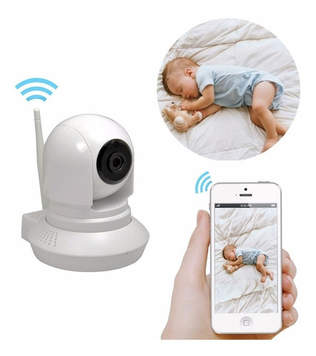 Camara Ip Vigilancia Monitor Bebe Doble Via Wifi Sensor Movi
