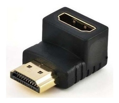 Adaptador Hdmi Em L 90 Graus Femea Macho Tv Led Lcd Monitor