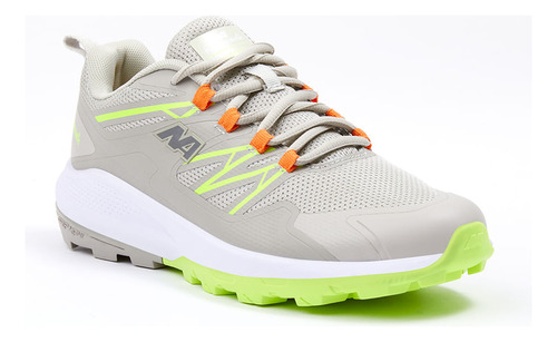 Zapatillas New Athletic Outdoor Grip Mont16 Beige Con Verde 