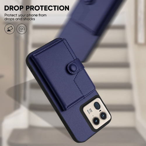 Compatible Funda Rfid Con Bolsa De Tarjetas For Motorola Edge 50 Pro P