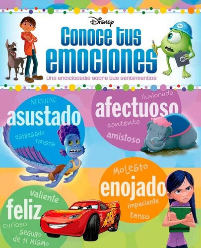 Conoce tus emociones, de Disney. Panamericana Editorial, tapa dura, edición 2022 en español