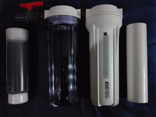 Imagen 4 de 6 de Filtro De Agua Doble Carbon Activado Y Sedimentos 1/2
