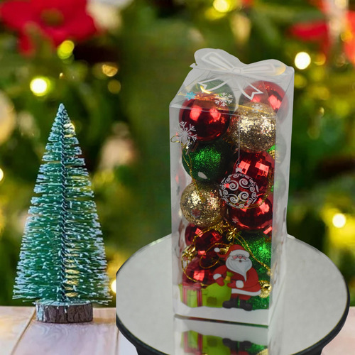 Esferas 4 Cm Decoración Adornos Para Árbol Navidad 20 Pz