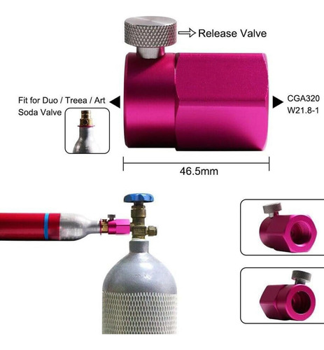 Adaptador De Cilindro De Co2 Para Rellenar El Adaptador De