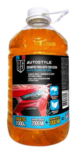 Shampoo Con Cera 3000 Cc Autostyle