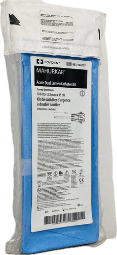 Equipo De Cateter Mahurkar Para Hemodialisis De 2 O 3 Vias