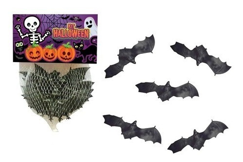 Kit Morcegos Mini Halloween Festa Fantasia Decoração