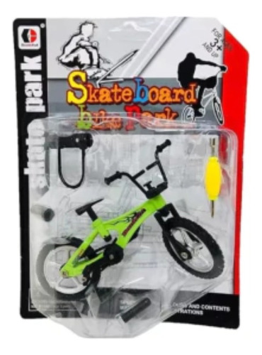 Finger Bici Bmx Con Herramientas A201084 Publiled Ruedas Negro Skate Verde