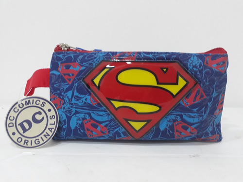 Cartuchera Infantil Superman  Dc Comics Triple Compartimento