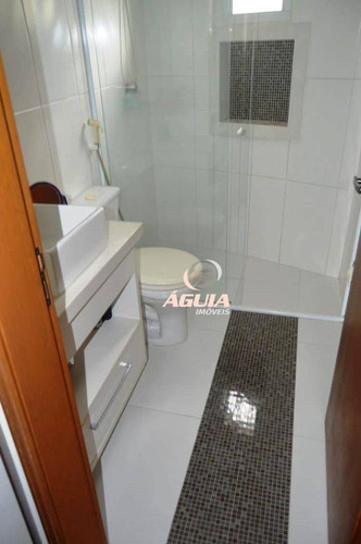 Cobertura Totalmente Mobiliada Com 2 Dormitórios À Venda, 70m² + 70m² Por R$ 563.900 - Vila Pires - Santo André/sp - Co0968