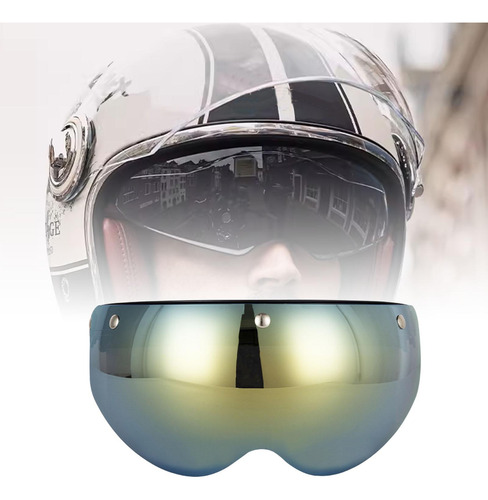 Visera Del Casco Del Casco Fácil De Instalar Contra El Oro