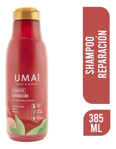 Umai Shampoo Reparación Aceite De Coco, Karite Y Vainilla 38