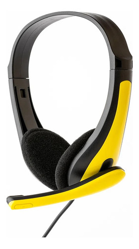 Fone Headset Ajustável Solar C/microfone Amarelo S-t56