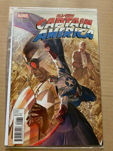 All New Captain América 1 Marvel Portada Variante Alex Ross