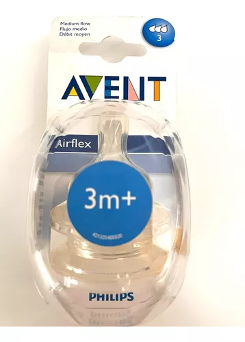 Avent Airflex 19.7 ft+ Tetinas para alimentación gruesa x2