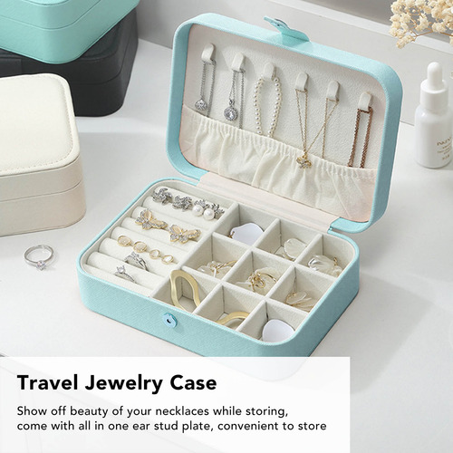 Estuche Organizador Portátil Pequeño Para Joyas De Viaje