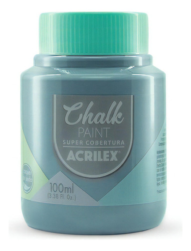 Tinta Chalk Acrilex 100ml - Super Cobertura - Artesanato Cor Tempestade 877