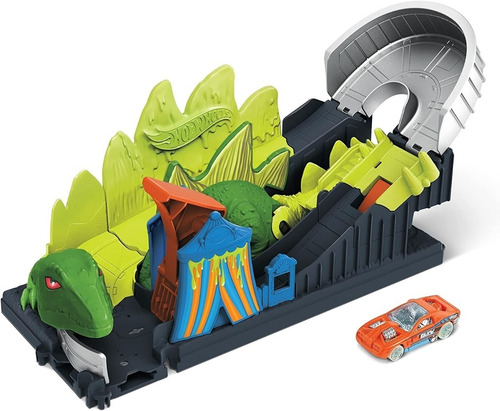 Pista Hot Wheels Ataque De Dinosaurio Tóxicos