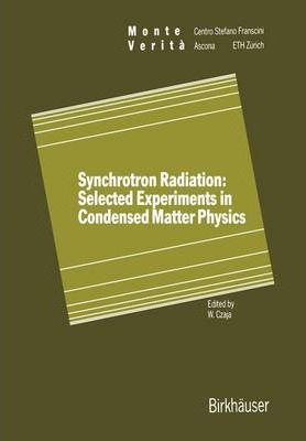 Libro Synchrotron Radiation: Selected Experiments In Cond...