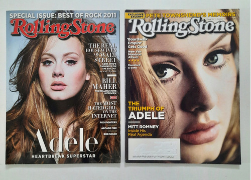 Adele En La Rolling Stone 2011 Y 2012 Importadas