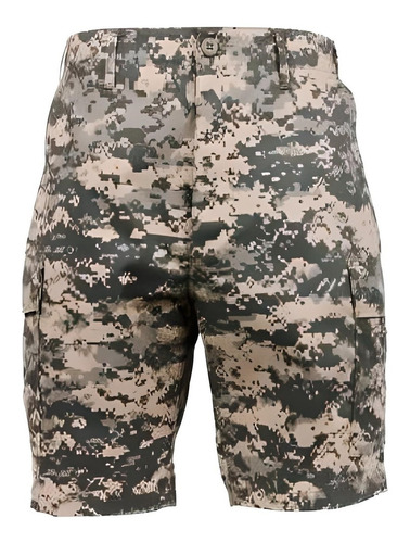 Bermuda De Combate Cargo Camuflado Digital Acu