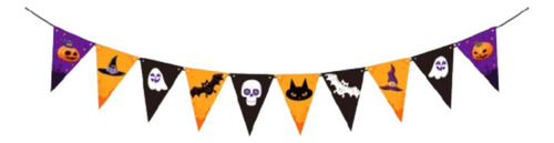 Pancarta De Halloween, Accesorio Único Bandera Triangular