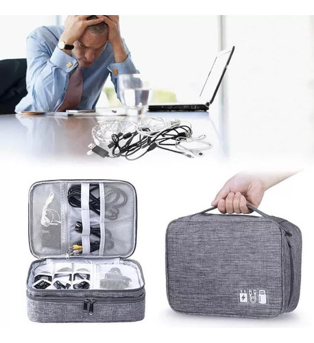 Bolsa De Viaje Para Guardar Accesorios De Cables