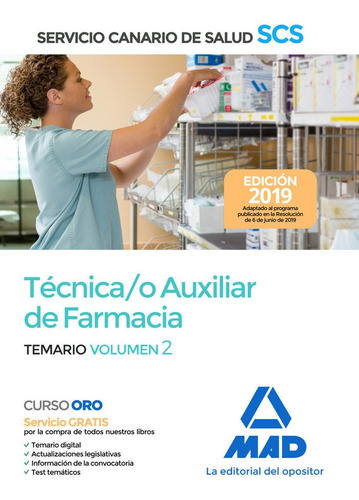 Tecnico Auxiliar Farmacia Vol 2 Servicio Canario Salud - ...