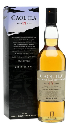 Whisky Caol Ila 17 Años Unpeated Cask Strength 2015 