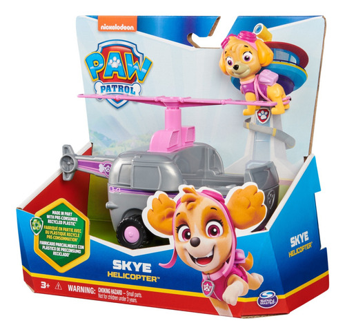 Paw Patrol 6069061 Vehículo Básico Sustentable Skye Color Ro Rosa