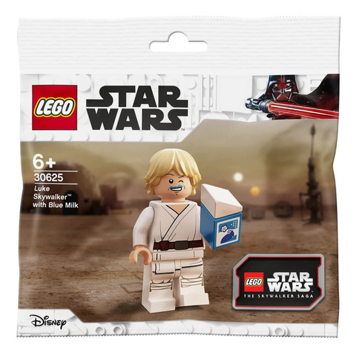 Minifigura De Lego: Luke Skywalker, Leche Azul (30625, Ages)