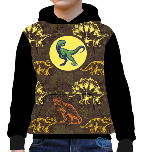 Moletom De Dinossauro Infantil Dino Unissex Roupas Blusa Mrm