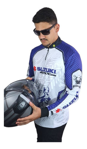 Imagem 3 de 7 de Camiseta Brk Motociclismo Suzuki V-strom1000 Com Fpu +50