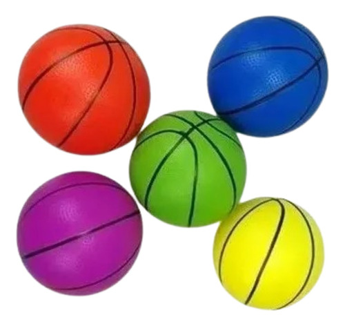 Pelota  Plástico Inflable Livianas Con Bote Básquet