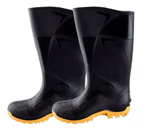 Botas Lluvia Moto Altas Pvc Suela Reflectiva 3m - Plan Fas