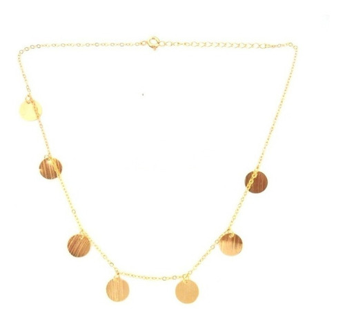 Imagem 6 de 6 de Kit Atacado 10 Colares Choker Moda Blogueira Folheado A Ouro