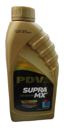 Aceite Pdv Supra Mx 15w40 Semi Sintetico