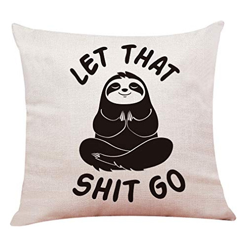 Sloth Yoga - Fundas De Almohada Meditación