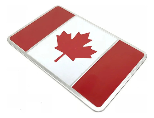 Emblema Bandera Canadá Lujo Accesorios Auto Tuning Aluminio