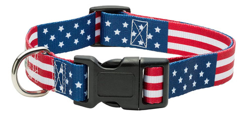 Collar De Perro Con Bandera Estadounidense En 5 Tamaños Dife