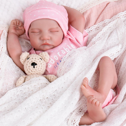 Bebes Reborns Hermosa Muñeca Realista Aori 45 Cm Suave