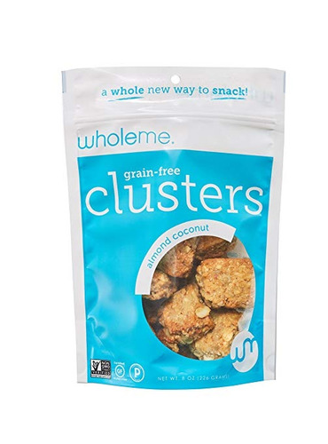 Wholeme, Clusters Almendra De Coco Grano-libres, 8 Oz