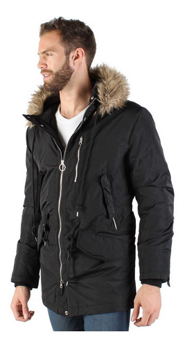 Chamarra Hombre Greenlander Pol6433 Parka Moda Gorra